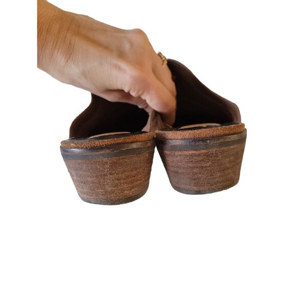 Dolce Vita Tan Shyann Suede Leather Mules Size 9.5 - Picture 7 of 9